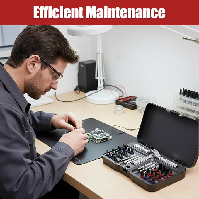 2026 New 40 In 1 Magnetic Ratchet Screwdriver Set, DIY Ratchet Screwdriver Set with T Handle Detachable, Multifunctional Precision Repair Tool With Detachable Handle for Computer, Furniture (1)