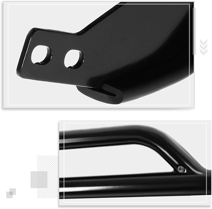 Compatible with Jeep Cherokee XJ SUV 1984-2001 Bumper Brush Grille Guard Protector,Coated Black