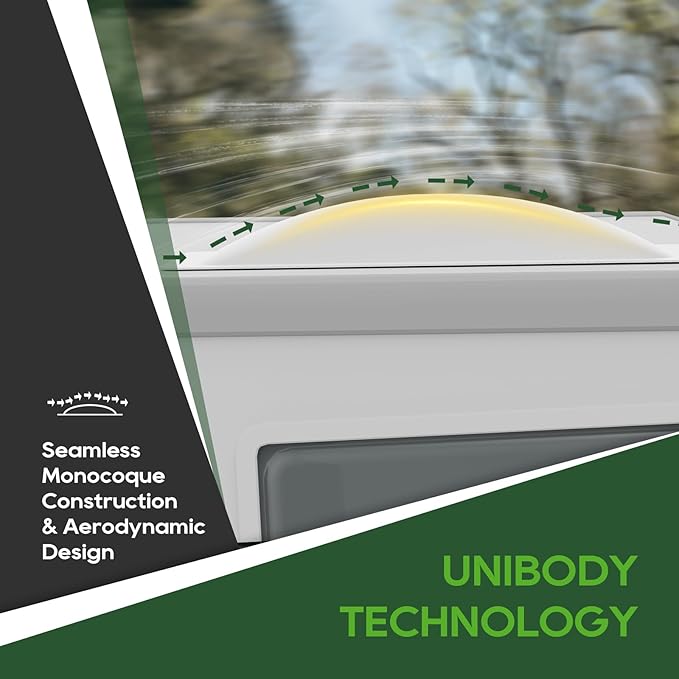 RVGUARD RV Skylight Replacement, 18" x 34" Outer Dimension Skylight Fits All Standard 14" x 30" Openings, RV Skylight for Camper Trailer Fifth Wheel Truck, UV Resistant, Impact Resistant, White