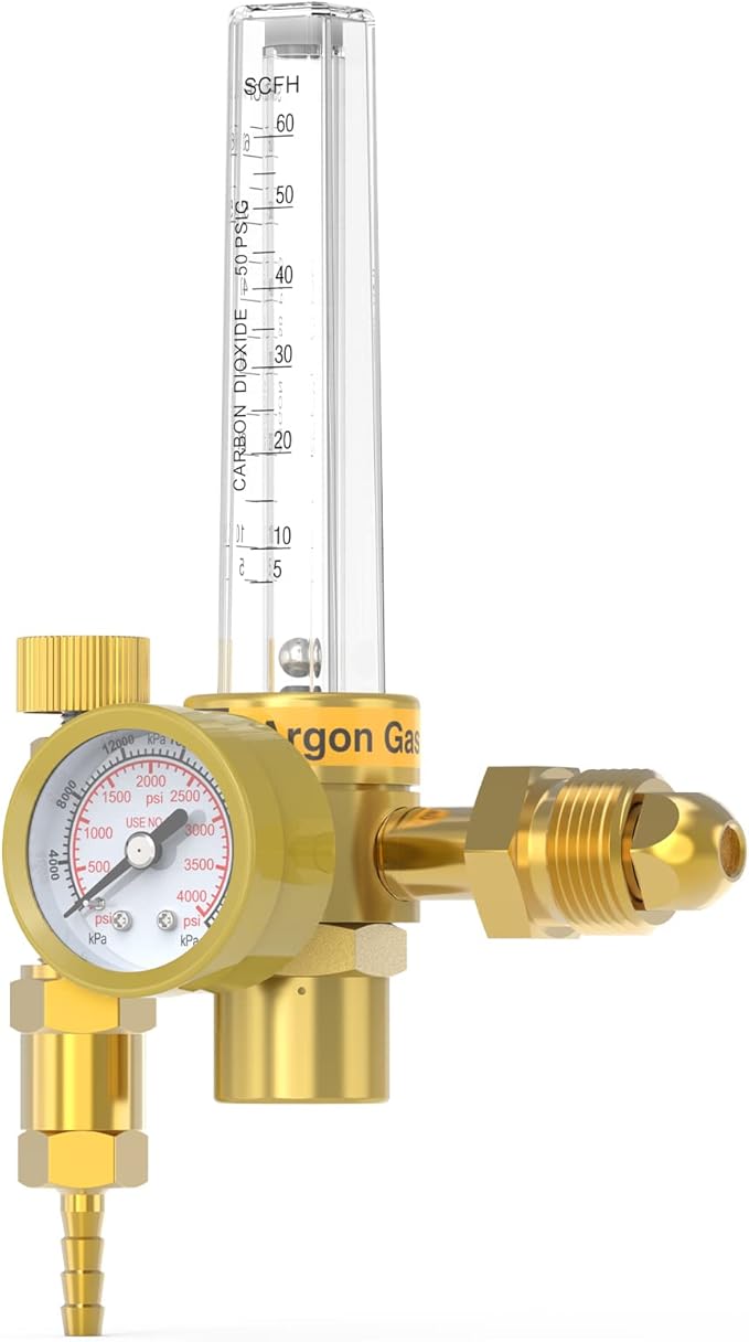 TOOLIOM CO2 Argon Flow Meter Gas Regulator Gauge for MIG TIG Welding