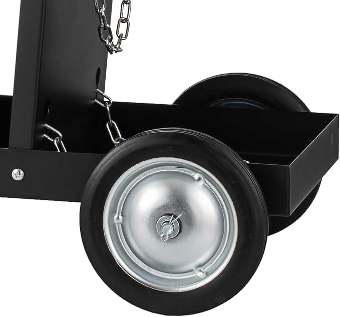 Welding Cart with Drawers, Mig Welder Cart 265 Lbs Capacity, Weld Cart for TIG MIG Welder and Plasma Cutter with 4 Drawers and 2 Safety Chains