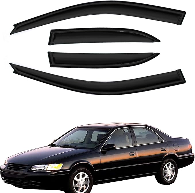 Wind Deflector Compatible with 1997-2001 Toyota Camry Smoke Sun/Rain Guard Window Visors 94856