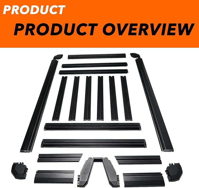 Roof Rack Platform for 2024-2025 Toyota Land Cruiser Prado (J250/LC250) | Heavy Duty Platform for Rooftop Cargo, Kayak, Canoe, Bike, Snowboard