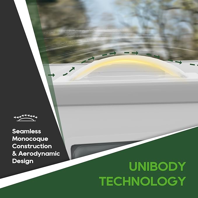 RVGUARD RV Skylight Replacement, 18" x 26" Outer Dimension Skylight Fits All Standard 14" x 22" Openings, RV Skylight for Camper Trailer Fifth Wheel Truck, UV Resistant, Impact Resistant, Clear