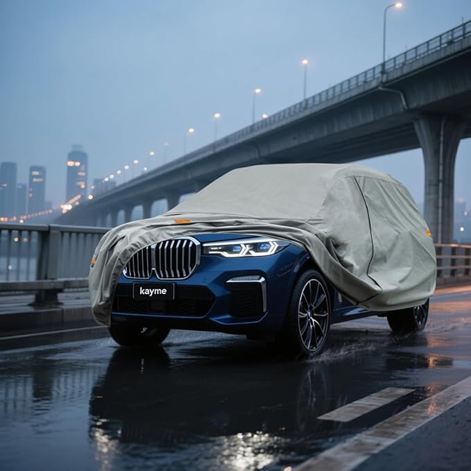 Kayme Heavy Duty SUV Car Cover Custom Fit BMW X7 XM Waterproof All Weather for Automobiles, Full Exterior Covers Sun Rain UV Protection.(Deliver About 3-10 Days)