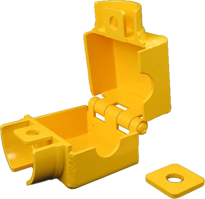 Gooseneck Round Tube Coupler/Hitch Trailer Lock Combo (TwoTrimax Puck Locks Included)