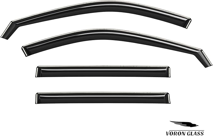 Voron Glass in-Channel Extra Durable Rain Guards for Toyota Grand Highlander 2024-2026, Window Deflectors, Vent Window Visors, 4 Pieces - 200611