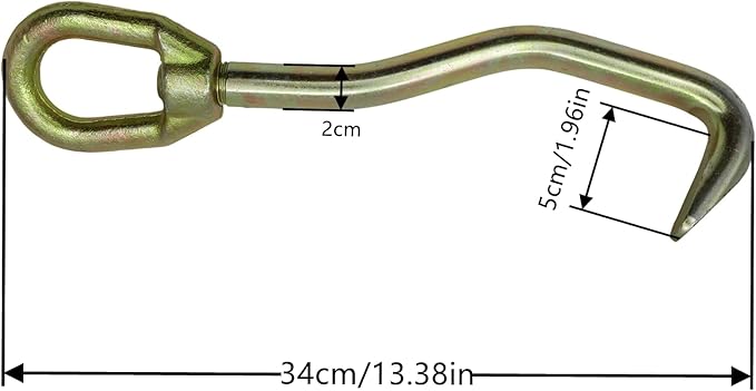 Auto Body Frame Hook with Swivel Head | Body Metal Collision Repair Tool for Repair Shop/Garage 6600 Lbs 360 Degree Rotary Hook Ring