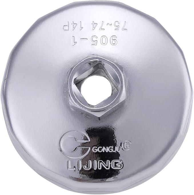 74mm 14 Flutes Oil Filter Socket Wrench Cup Cap Removal Tool for Audi Toyota VW