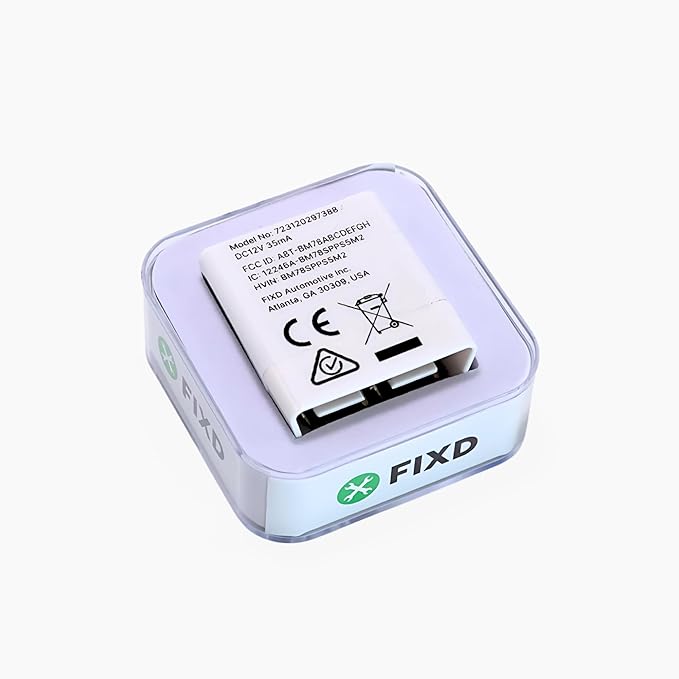 FIXD Bluetooth OBD2 Scanner for Car - Car Code Readers & Scan Tools for iPhone/Android - Wireless OBD2 Auto Diagnostic Tool - Check Engine & Fix All Vehicles 1996+ (1 Pack w/Free FIXD Premium Trial)