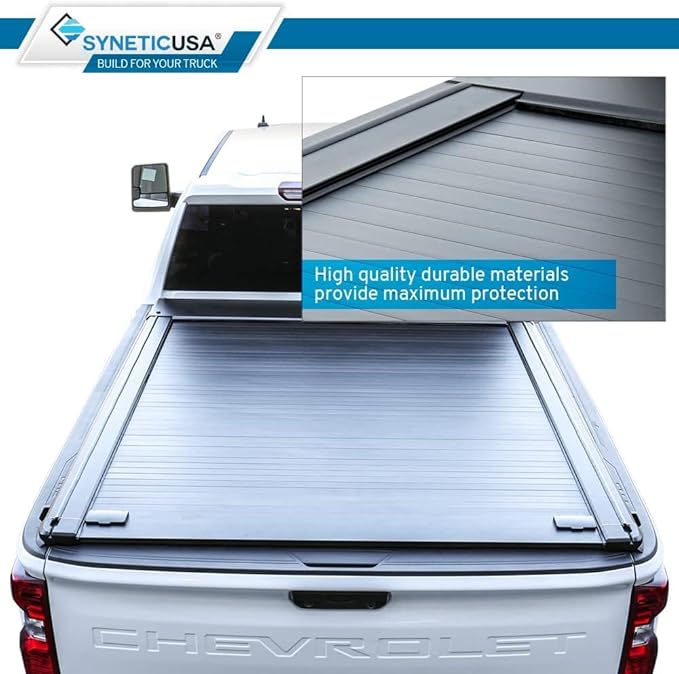 Syneticusa MR Hard Retractable Tonneau Cover Fits 2008-2026 Ford F-150 F-250/350 Super Duty 8' 2" Truck Bed Waterproof Accessories