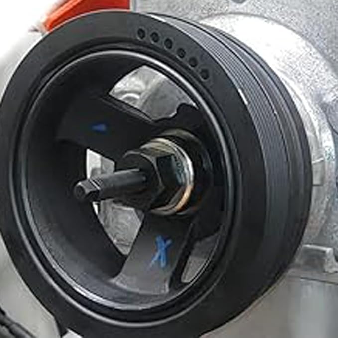 Moker Harmonic Balancer Pulley Install Tool w/Bearing for GM LS & LT Series Engines 1997-Current, Replaces 551141, Time-Saving Hook Design