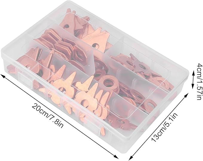 110 Pcs Dent Puller Rings, 5 Kinds Triangle/OT/Round Dent Pulling Straight Washer Dent Pulling Puller Rings for Car Body Welding Repair Tool Set