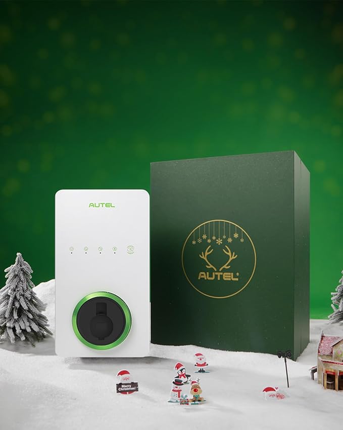 Autel Maxicharger Electric Vehicle (EV) Charger,240V Indoor/Outdoor Car Charging Station with Level 2, White