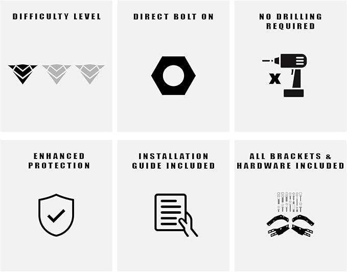 Armordillo MS Series Studded Aluminum Mesh Bull Bar Compatible with 2019-2021 Chevy Silverado/GMC Sierra 1500|8723685|Matte Black|Front Bumper Guard|Bull Guard