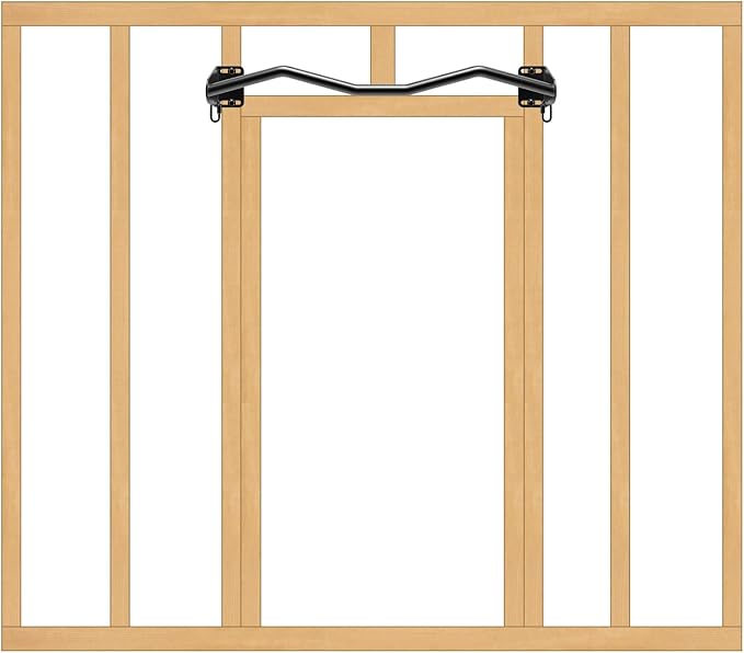 Kipika Heavy Duty Wall Mounted Doorway Pull Up Bar, Multifunctional Chin Up Bar, Portable Fitness Door Bar, Body Workout Home Gym System