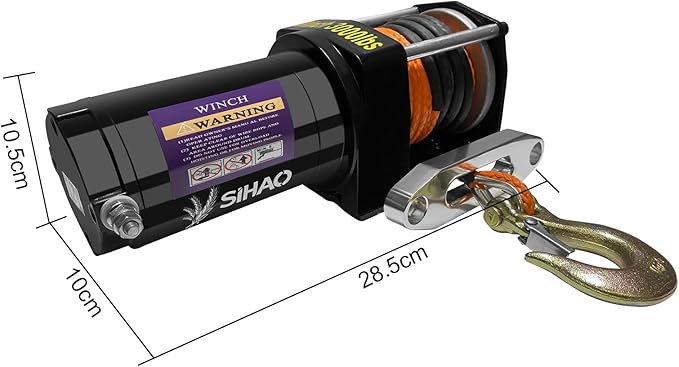 Electric Winch, Truck Winch, Waterproof Electric Winch Kit with Wireless Remote & Hawse Fairlead for Truck Jeep SUV Boat car (3000 lb)