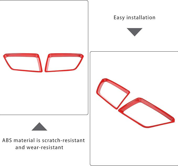 Car Front Bumper Grille Cover Trim Compatible with Pontiac G8 08-09/Holden Commodore 06-12 ABS Front Grille Bumper Grill protective cover decorative accessories (Sport Red)