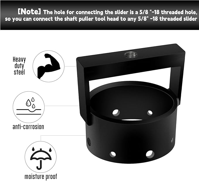 Upgraded Version Thickened SXS CV Axle Shaft Puller Tool,UTV CV Axle Removal Tool,ATV Bearing Puller,Side by Side Bushing Puller (3.78 inch ID)