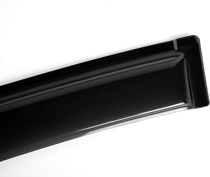 94960 Original Side Window Deflector Visor Rain Guard,Outside Mount Tape-on Shatterproof Dark Smoke,4pcs window shades fit for 2008-2012 Honda Accord Sedan