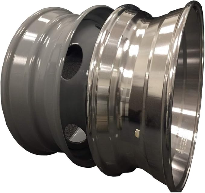 19.5" x6 aluminum wheels extra Polished Dual Wheel Package deal,PCD10HOLES X 7.25with lug nut and covers for 1987-1997 FORD F SUPER DUTY truck