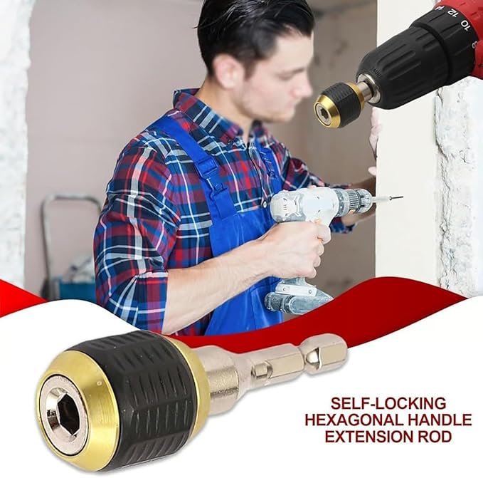 Hex Shaft Quick-Change Adapter for Power Drill – 6 PCS Heavy-Duty Socket Converter