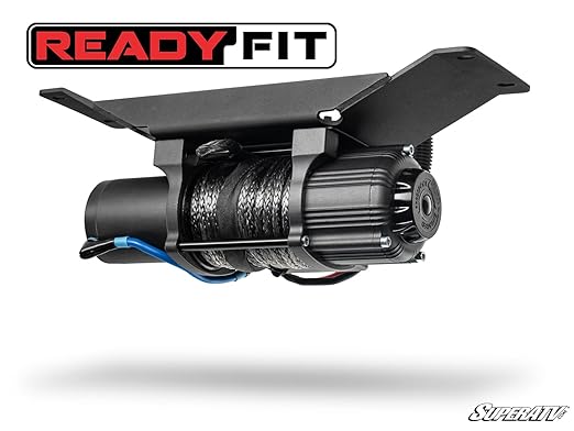 SuperATV 4500 lb. Ready-Fit Winch for Polaris Ranger SP 570 Midsize (2022+) | 266.1 Gear Ratio | 50 Foot Remote Range | 3/16 Inch Steel | Permanent Magnet DC 12V, 1.3 HP Motor