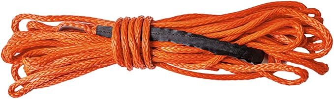 SuperATV 50 ft. Synthetic Winch Rope Replacement - for 3500 lb. Winch - Orange