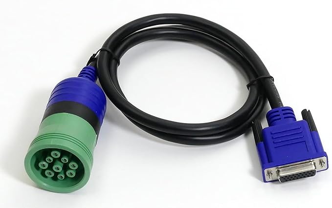9-Pin Deutsch Adapter (1-Meter) for USB-Link 2 & 3, J1708 J1939 CAN1 CAN2 CAN3 Heavy Duty Vehicles,Black 493128
