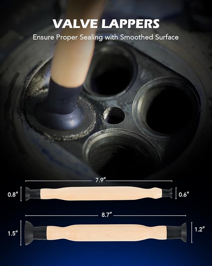 Orion Motor Tech Valve Spring Compressor, 10pcs Valve Spring Removal Tool with Solid C Clamp, 5pcs Collet Pusher Adapters for Motorcycle, ATV, Car, Small Engine Vehicle Equipment