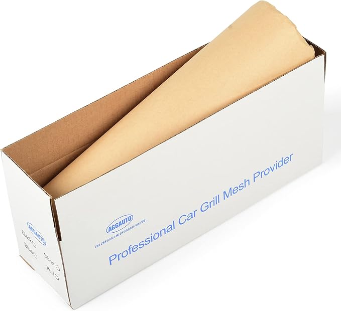 AggAuto 47x16 inches Car Pickup Truck Grill Mesh Spoiler Bumper Vent Aluminum Alloy Automotive Grille Insert Air Intake Racing Rhombic Hole 4x8mm Black