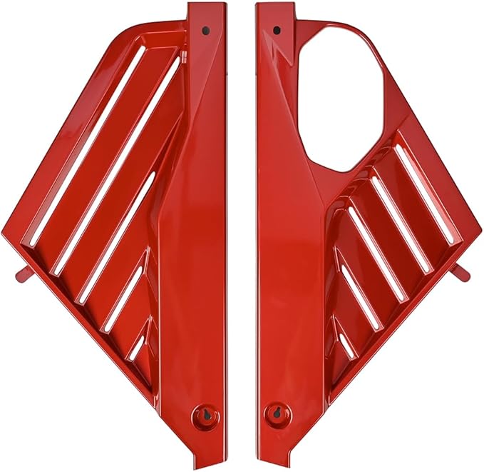 2Pcs Red Engine Bay Panel Cover,Rear Engine Covers Left Right Engine Case Guards Protector Compartment Filler Covers for Corvette C8 Stingray 2020+ for C8 Z06 2023+