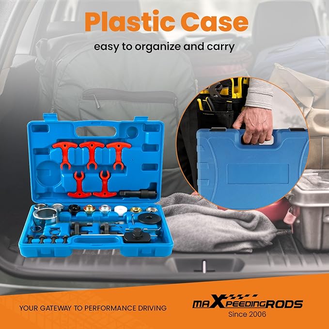 maXpeedingrods Engine Timing Tool Kit for EA888 1.8 2.0 TSi TFSi, Camshaft Crankshaft Timing Tool for VW for Audi, with Camshaft Sliding Pieces Spacer Tool, T40191 T40266 T40196 T40267 T10060, 29 Pcs