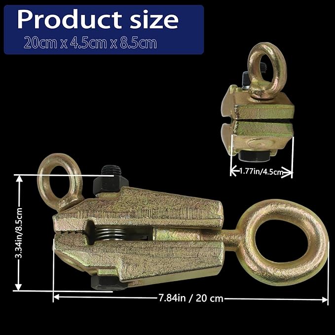 2-Pack Auto Body Repair Pull Clamp Tool Kit 5 Ton 2 Way Self Pull Clamp Repair Tool Automobile Sheet Metal Maintenance Tool