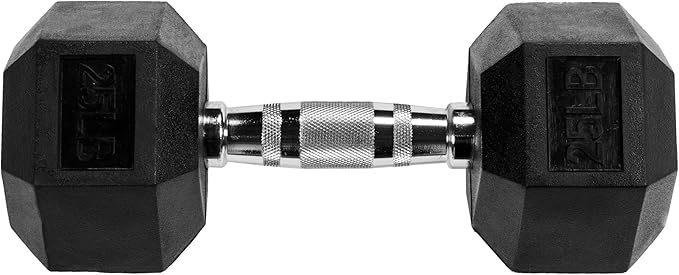 OLIXIS Rubber Hex Dumbbells,Assorted Weights for Home Gym Workouts, Strength Building & Fitness Training