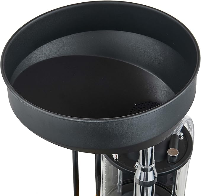 Industrial Fluid Drain Tank, Oil Drain Extractor, Portable Pneumatic Waste Oil Drain with Wheels (Black 5701)