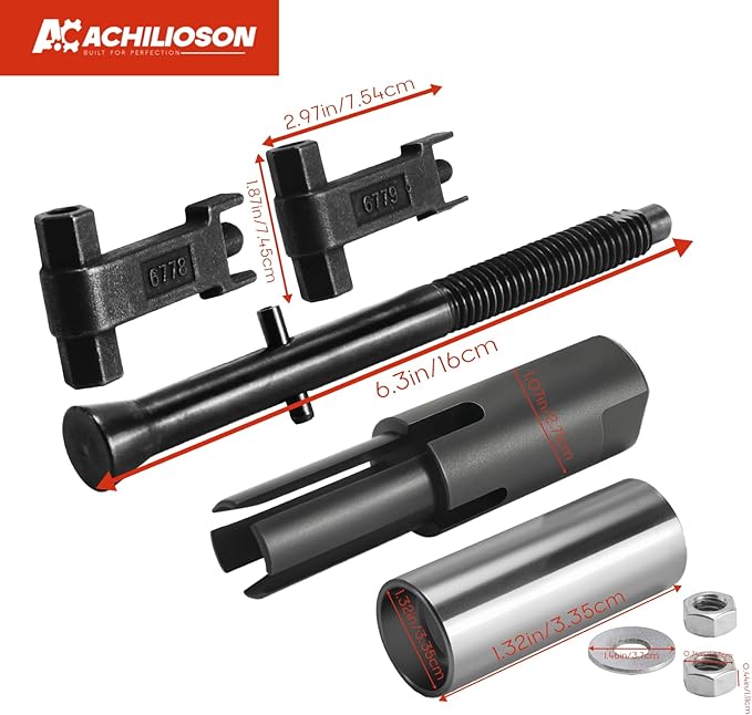 6778 Injector Puller & 6779 Injector Puller, 7222 Injector Tube Remover/Installer Tools for GM 6.6L Duramax Diesel,Compatible with GM Duramax Injector Repair Tool Kit,Replace J-44639,J-4659,J-45910