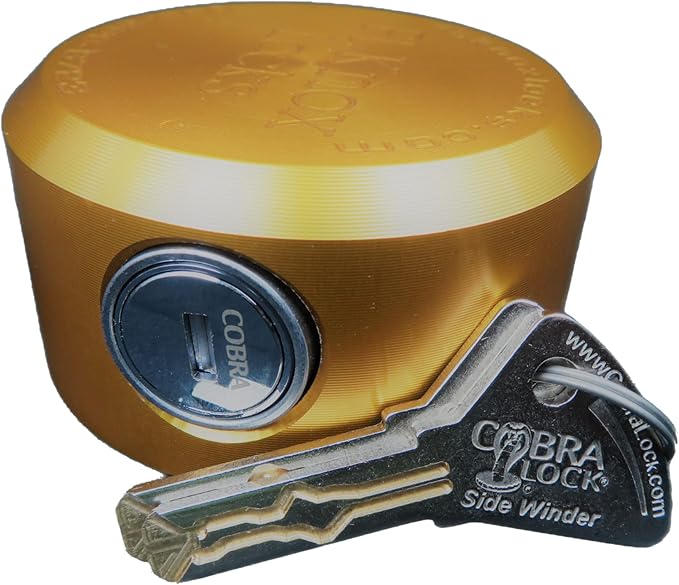 Curt Style Coupler/Hitch Trailer Lock with Cobra Sidewinder Puck Lock