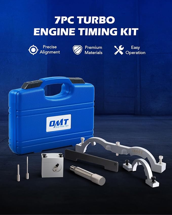 Orion Motor Tech Turbo Engine Timing Tool Kit Engine Camshaft Alignment Tool Set Compatible with 2009 to 2020 1.0 1.2 1.4L Chevrolet Chevy Aveo Cruze Orlando Vauxhall Opel Adam Ampera Astra J Cascada