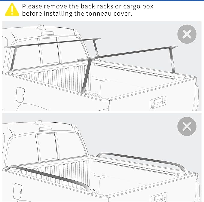 OEDRO Soft Quad Fold Truck Bed Tonneau Cover Fits for Dodge Ram 1500 Classic 2002-2023, Fits for Dodge Ram 2500 3500 2003-2025 8 Ft Bed w/o Rambox