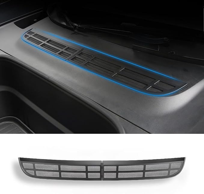 Air Intake Vent Grille Cover for Tesla Model Y Juniper 2025 2026 Air Vent Cover Air Flow Vent Intake Protective Air Conditioning Grille Grid Mesh Inlet Guard Model Y Launch Series Accessories