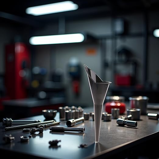 1Pc Black Multi-Function Auto Engine Oil Petrol Change Funnel Long Stem Plastic Funnel for Car Motorcycle ATV Boat, Oil System Tools, Multi-Function Circular, Large:28cm (11.02in)