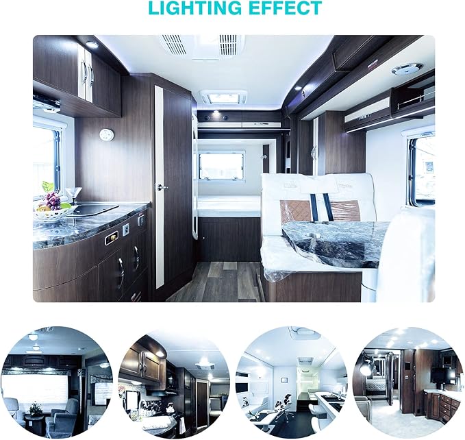 Super Bright T10 921 922 912 LED Bulbs for 12V RV Ceiling Dome Light RV Indoor Lights Camper Trailer Motorhome Marine Boat Dome Interior Light (Cool White, 20)