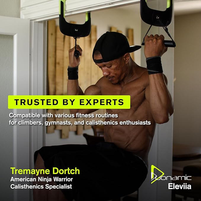 Duonamic Eleviia: Portable Doorway Pull-Up Bar – Lightweight, Travel-Ready, 250 lb Capacity
