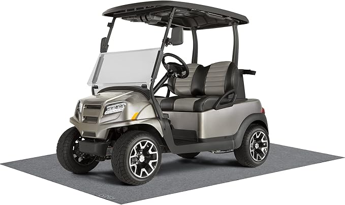 10L0L Large 8.8 x 4.9 Ft - Oil Absorbent Garage Floor Mat and Mechanic Pad, Protect Floor Waterproof Anti-Slip Garage Matts for Club Car EZGO Yamaha ATV UTV Parking Mat