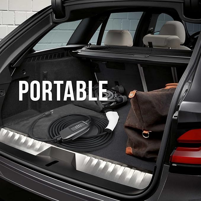 Lectron EV Charger, 16 ft Extension Cord & J1772 Cable - Portable Electric Car Charger for J1772 EVs and Plug-in Hybrid Vehicles (NEMA 5-15)