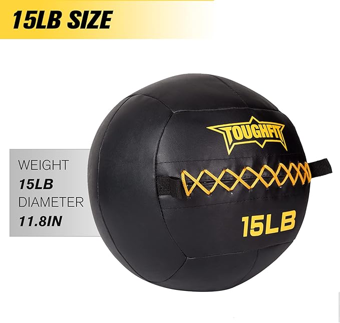Soft Wall Ball - Medicine Ball Set for Cardio Fitness Exercise - Weighted Med Ball for Strength and Conditioning Exercises, Cross Training Lunge, and Partner Toss