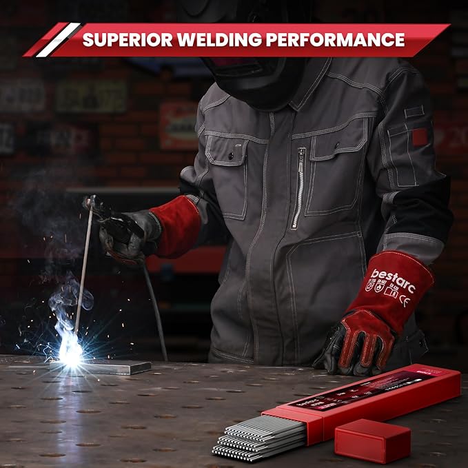 bestarc E7018 Welding Rod 3/32" 5LB, Low Hydrogen Carbon Steel Stick Welding Rods for ARC Welding Equipment, Welding Sticks Electrodes for All Position Welds