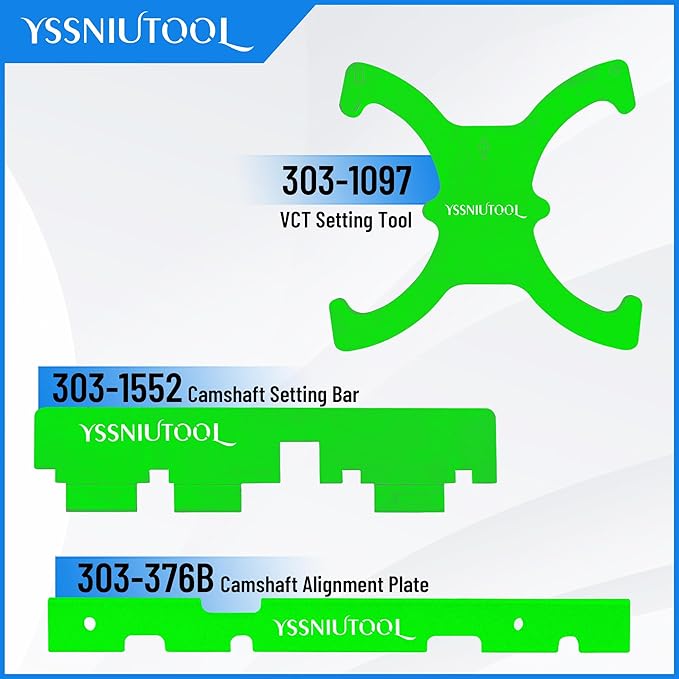 18pcTiming Tool for Ford, Engine Timing Tool Kit Camshaft Flywheel Locking Tools for Ford Fiesta Fusion Escape Mazda 1.4 1.6 1.8 2.0 Di/TDCi/TDDi ECOBOOST 1.6 Ti-VCT 1.5 1.6 VVT 2.5L Replace 303-1097