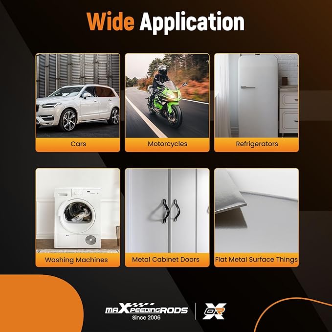 maXpeedingrods Car Dent Puller Kit, Auto Body Dent Repair Kit for Dent Removal, Slide Hammer T-bar Dent Puller with 24 PC Puller Tabs, for Car Refrigerator Metal Surface Dent Remover, 31 PCS